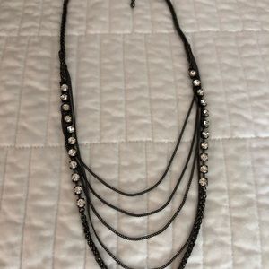 Black chain necklace